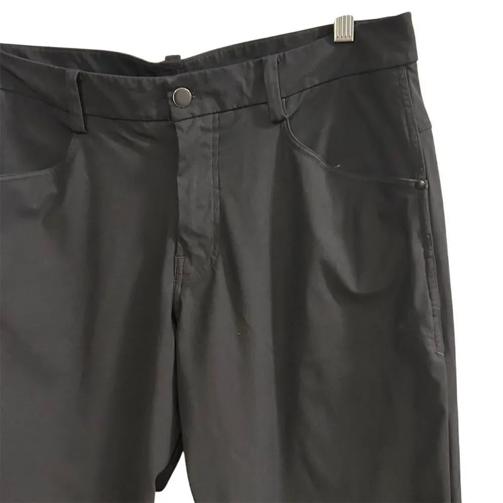 Lululemon Men's Black Slim‎ Fit Dress Pants Size 36 Casual
